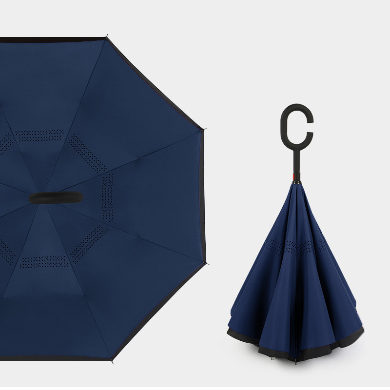 Reinforced fiber reverse Umbrellas,simple creative advertising gift Umbrellas sunshine and rain Umbrellas/