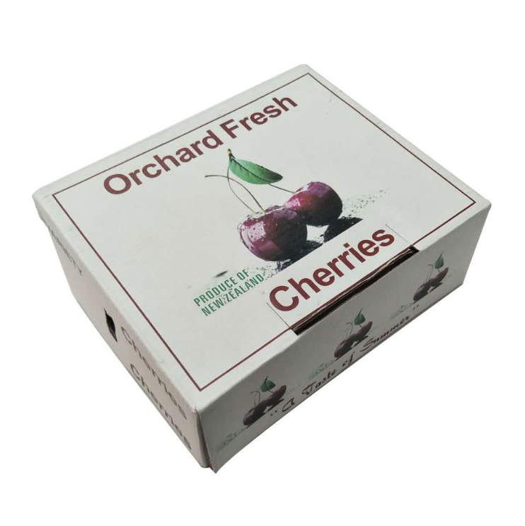 Free Design Fruits Apples Oranges Tomato Banana Blueberry Strawberry Cherry Avocado Packaging Cardboard Shipping Box