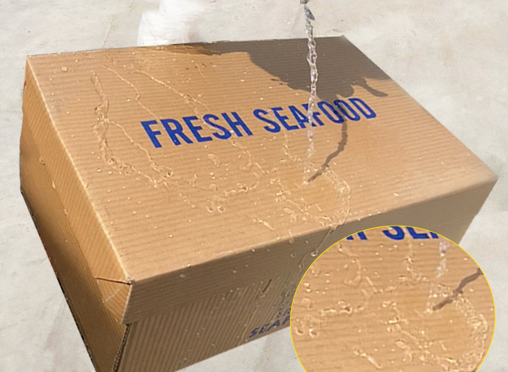 Custom Large Heavy Duty Corrugated Cardboard Fish Box Agriculture Paper Box Waterproof Wax Shipping Box For Seafood