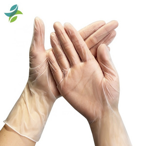 GMC  Transparent  Disposable PVC Gloves 100PCS Food Grade  Vinyl Gloves Powder Free Working  Gloves