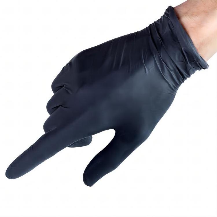 GMC  Food Home Law Enforcement Tattoo Black Disposable Nitrile Gloves Powder Free Large XL For Auto Repair Wildely Use