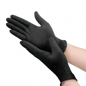 GMC  Food Home Law Enforcement Tattoo Black Disposable Nitrile Gloves Powder Free Large XL For Auto Repair Wildely Use