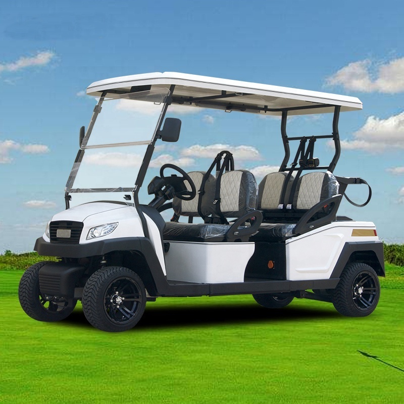 high quality good price 4 6 seats electric golf cart with Trojan battery Japan Nidec produced motor Curtis controller Italy axle