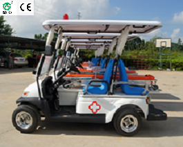 Electric Ambulance golf buggy golf cart club Car with stretcher for hospital university airport etc made in China factory direct