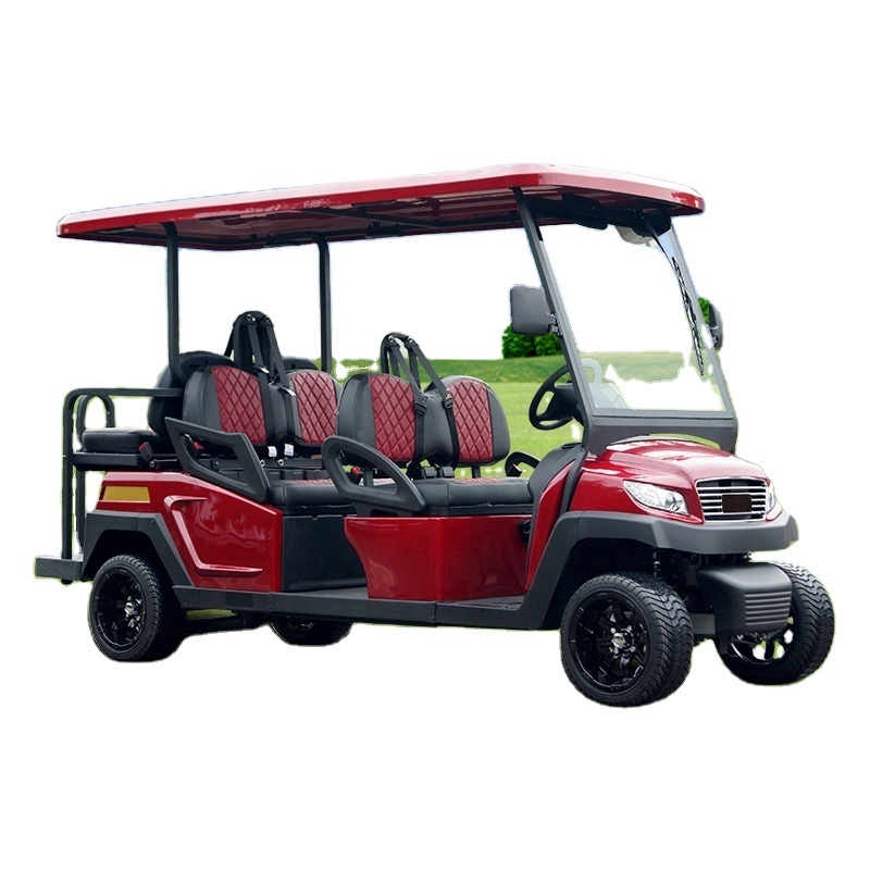 high quality good price 4 6 seats electric golf cart with Trojan battery Japan Nidec produced motor Curtis controller Italy axle