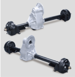 electric vehicle rear axles with gear box, for electric golf carts, shuttle buses