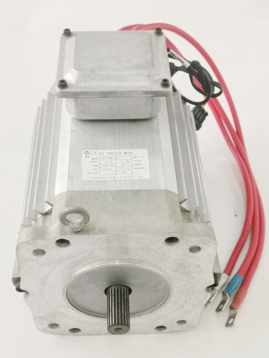 7.5kw  72V  electric AC motor for low speed Electric Car For golf cart and shuttle bus sedan cars trucks rickshaw tuktuk