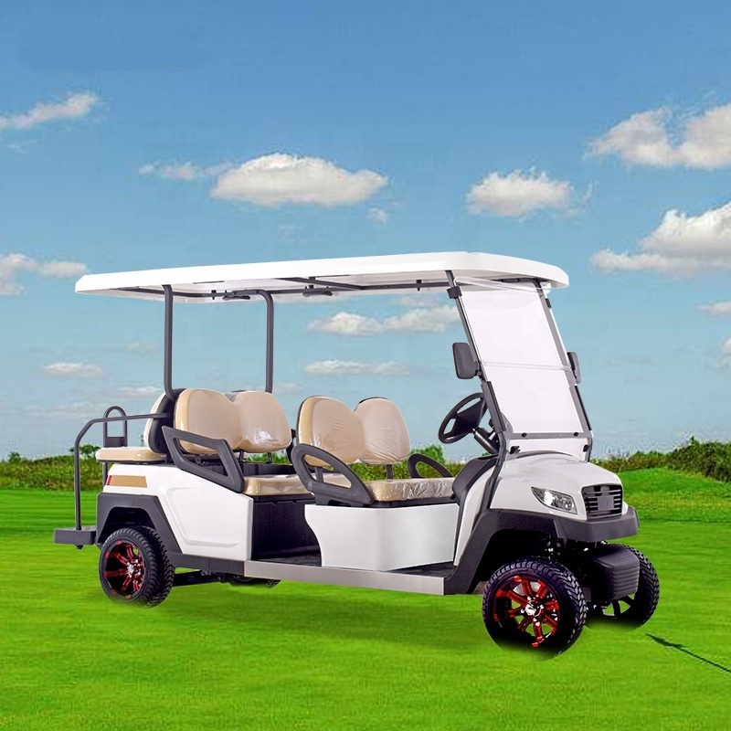 high quality good price 4 6 seats electric golf cart with Trojan battery Japan Nidec produced motor Curtis controller Italy axle