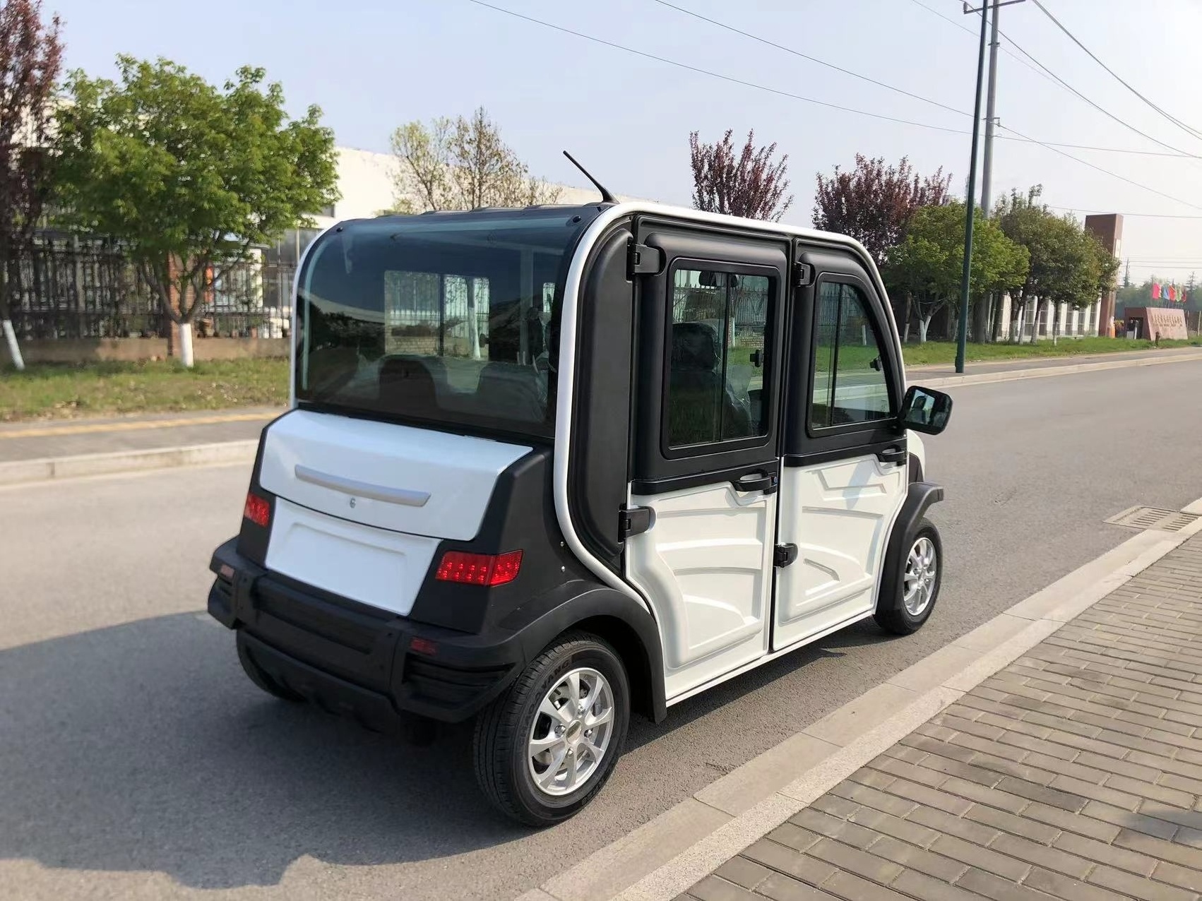 Electric Truck Golf Car 4 Seater LSV Low Speed Vehicle 60v Coco Truck Golf Cart With AC & Heat