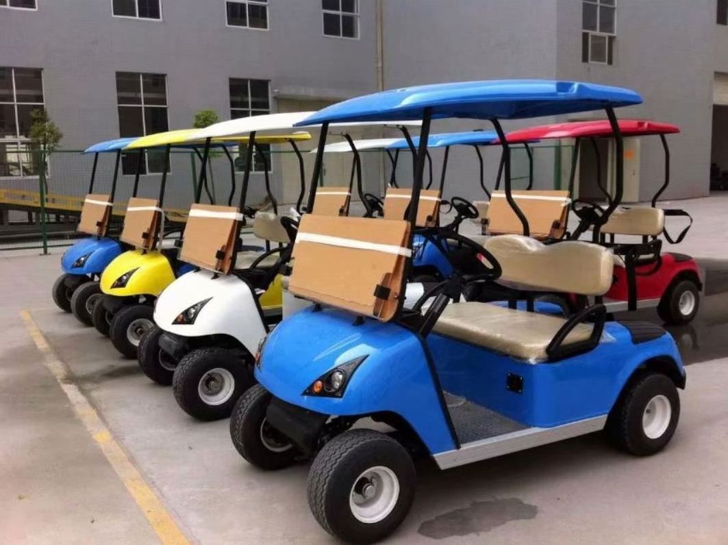 economic cheap low price electric golf buggy club car 2 seats pink golf cart for sale made in factory China