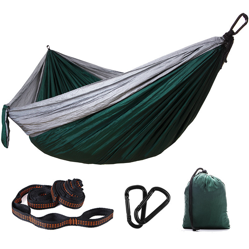 High quality Outdoors Backpacking Survival or Travel Single & Double Parachute Hammocks/Camping Hammock