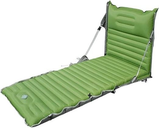 Factory Direct Outdoor Inflatable Folding Sleeping Pad Chair Dual-use Mat Chair Camping Single Person Inflatable  Bed