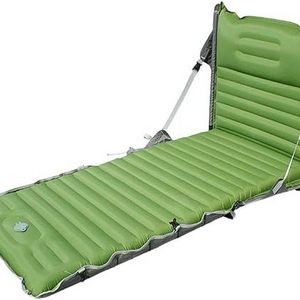 Factory Direct Outdoor Inflatable Folding Sleeping Pad Chair Dual-use Mat Chair Camping Single Person Inflatable  Bed