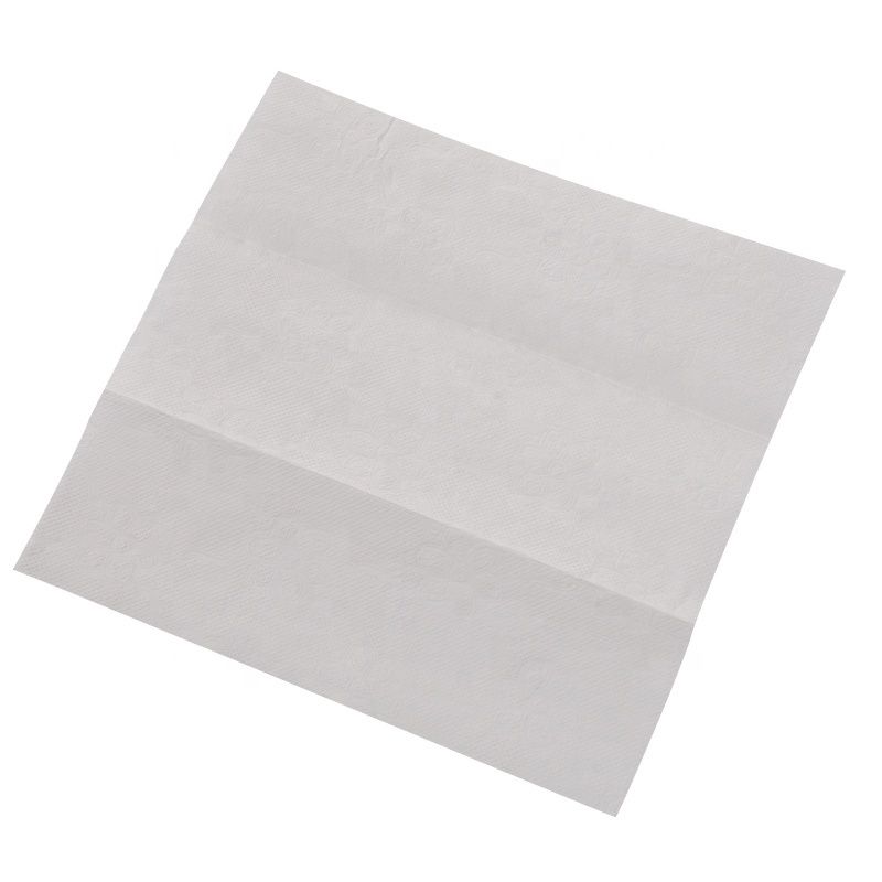 Disposable custom washroom virgin white 2 ply multifold hand paper towel