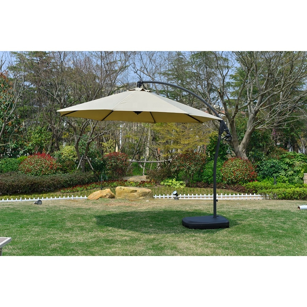 High Quality Garden Shade Umbrella Outdoor Sun Protection Canopy Umbrella Base with Wheels