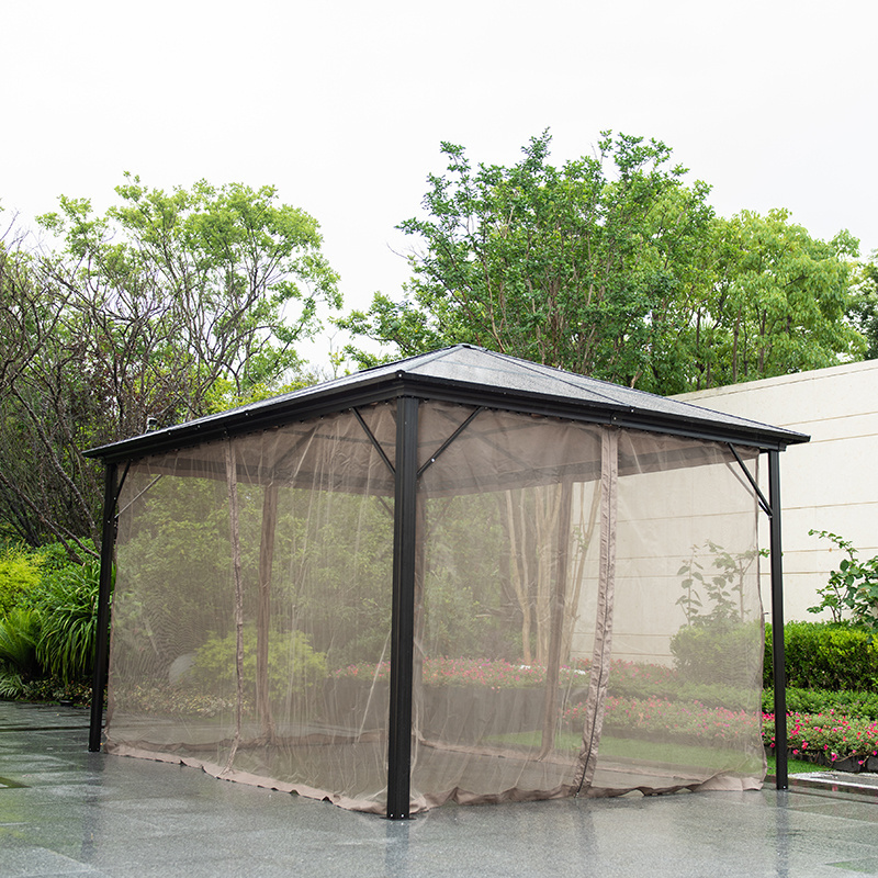 Outdoor home anti-mosquito aluminum furniture gazebo pergola garden shade afternoon tea leisure gazebo