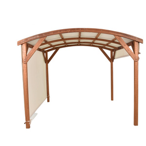 outdoor wooden pine gazebos chinese wind screen log gazebo outdoor