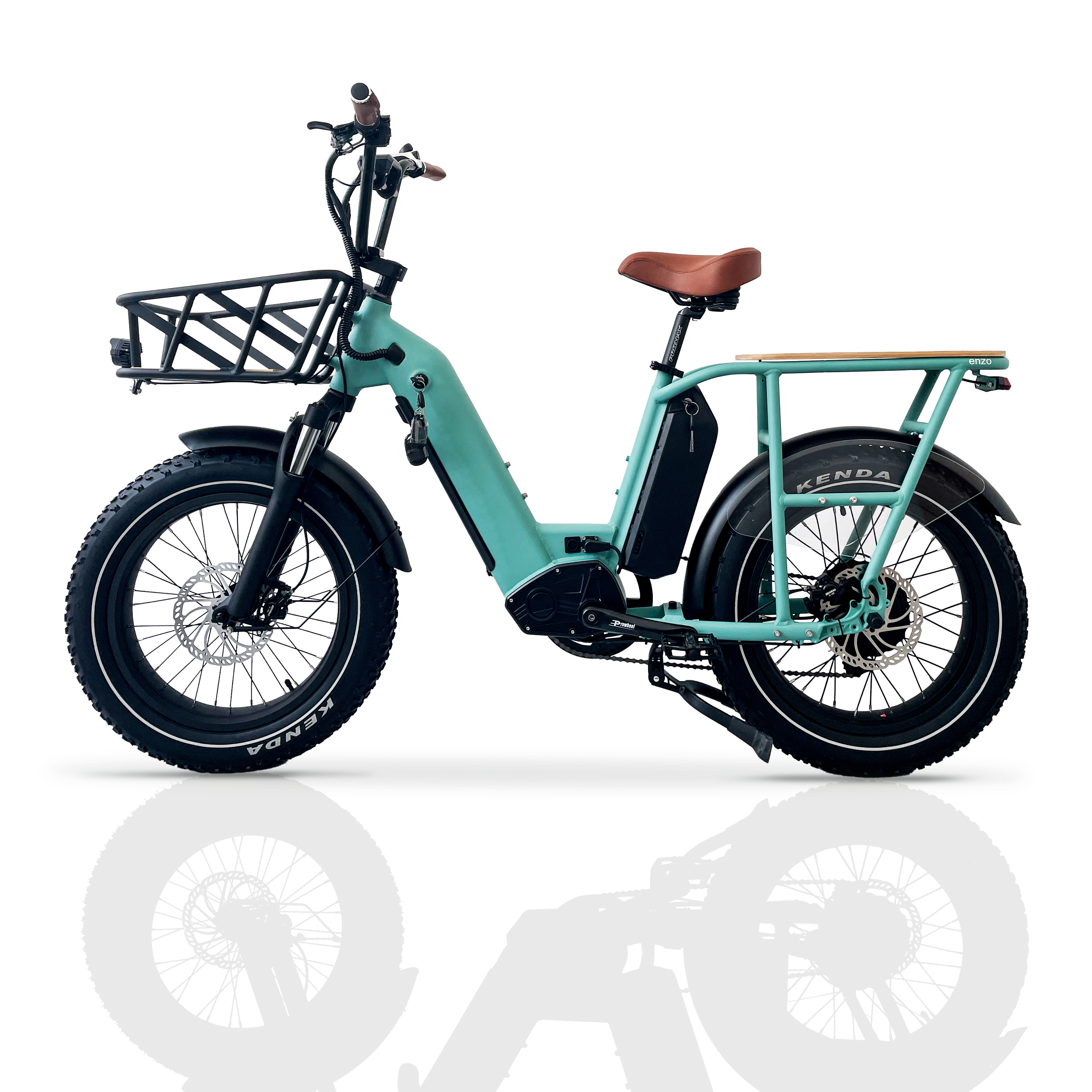 GreenPedel dual battery cargo ebike 500w 750w factory price food delivery electric fat tire bike