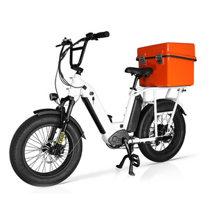 GreenPedel dual battery cargo ebike 500w 750w factory price food delivery electric fat tire bike