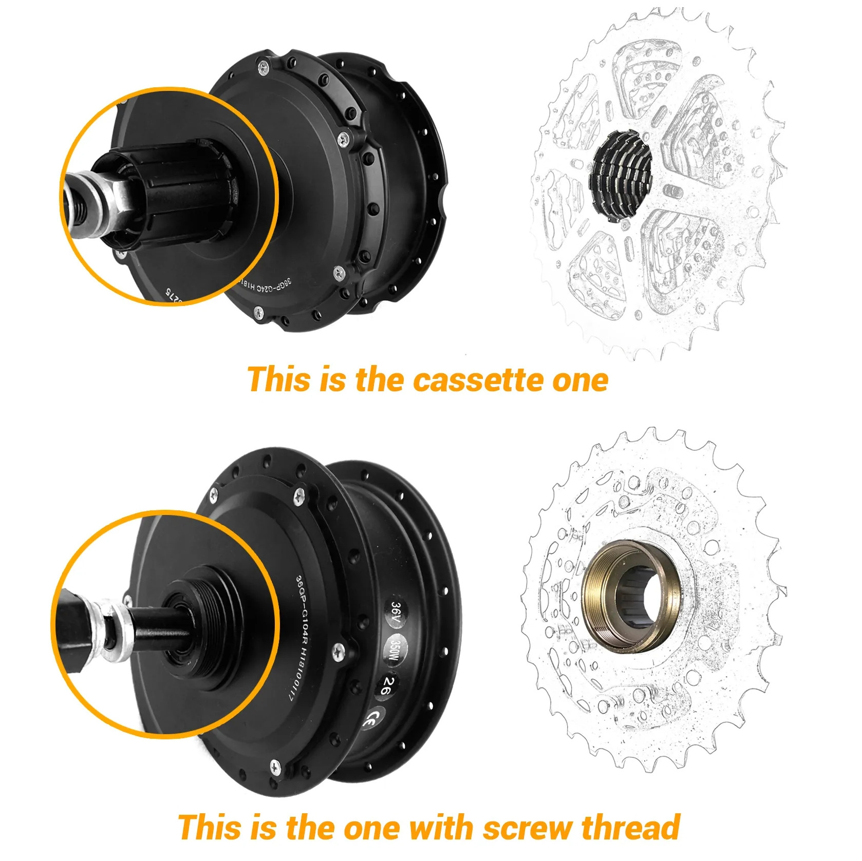 GreenPedel OEM 350w 500w electric tricycles electric bike conversion kit hub motor ebike conversion kit