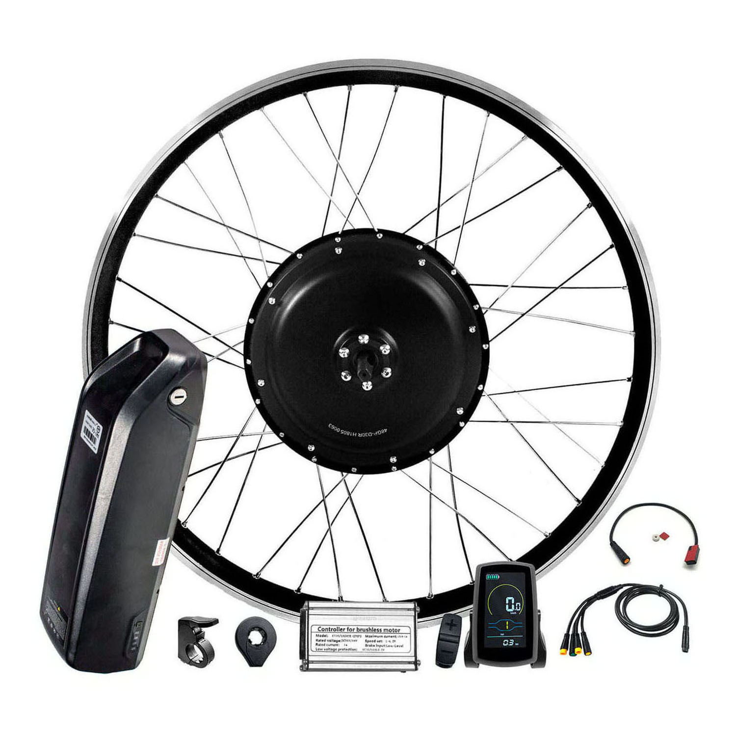 1500w 2000w 3000w ebike conversion kit with battery 20-28 inch electric bike conversion kit