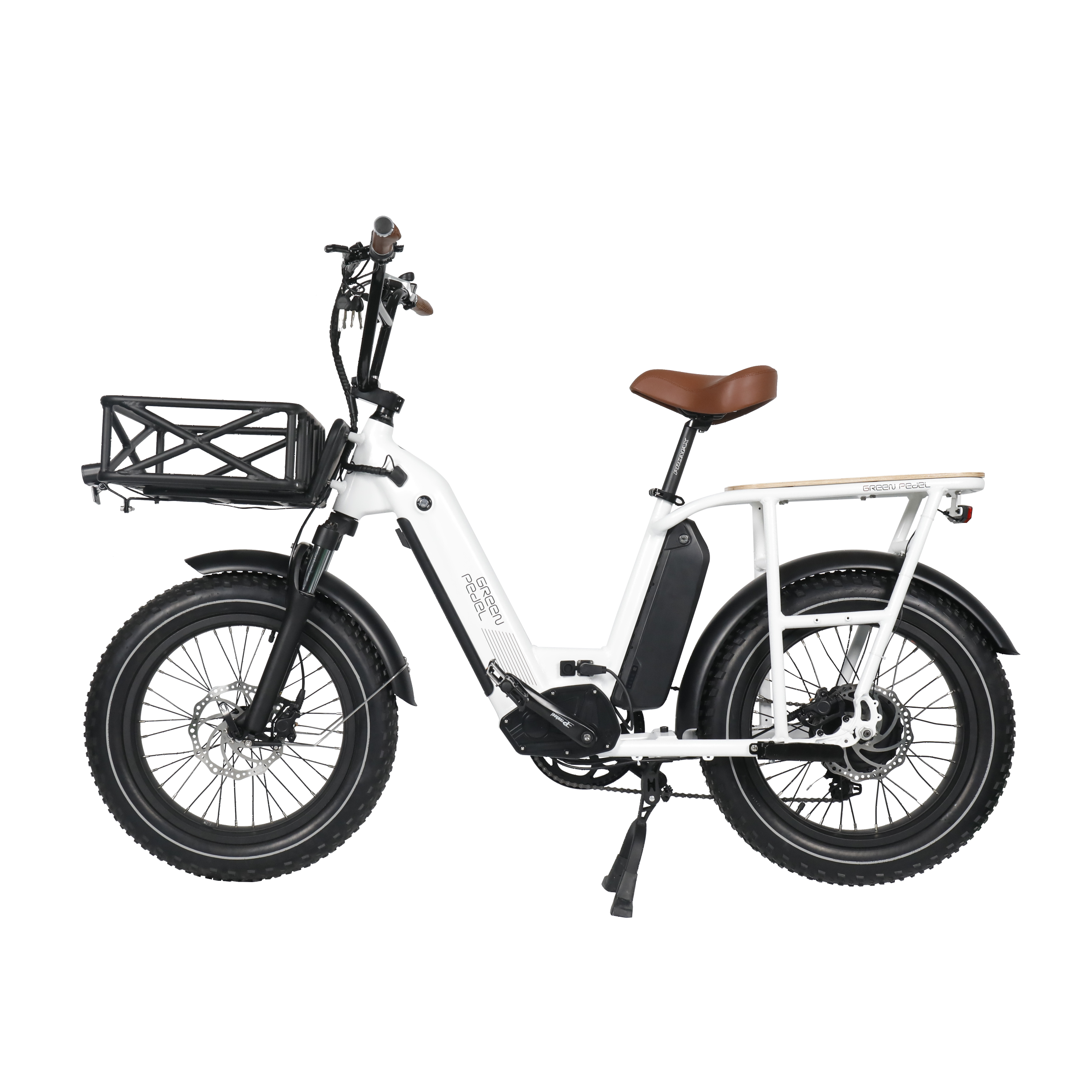 2024 hot sale 48v 750w Dual battery ebike aluminum alloy electric fat tire cargo bicycle