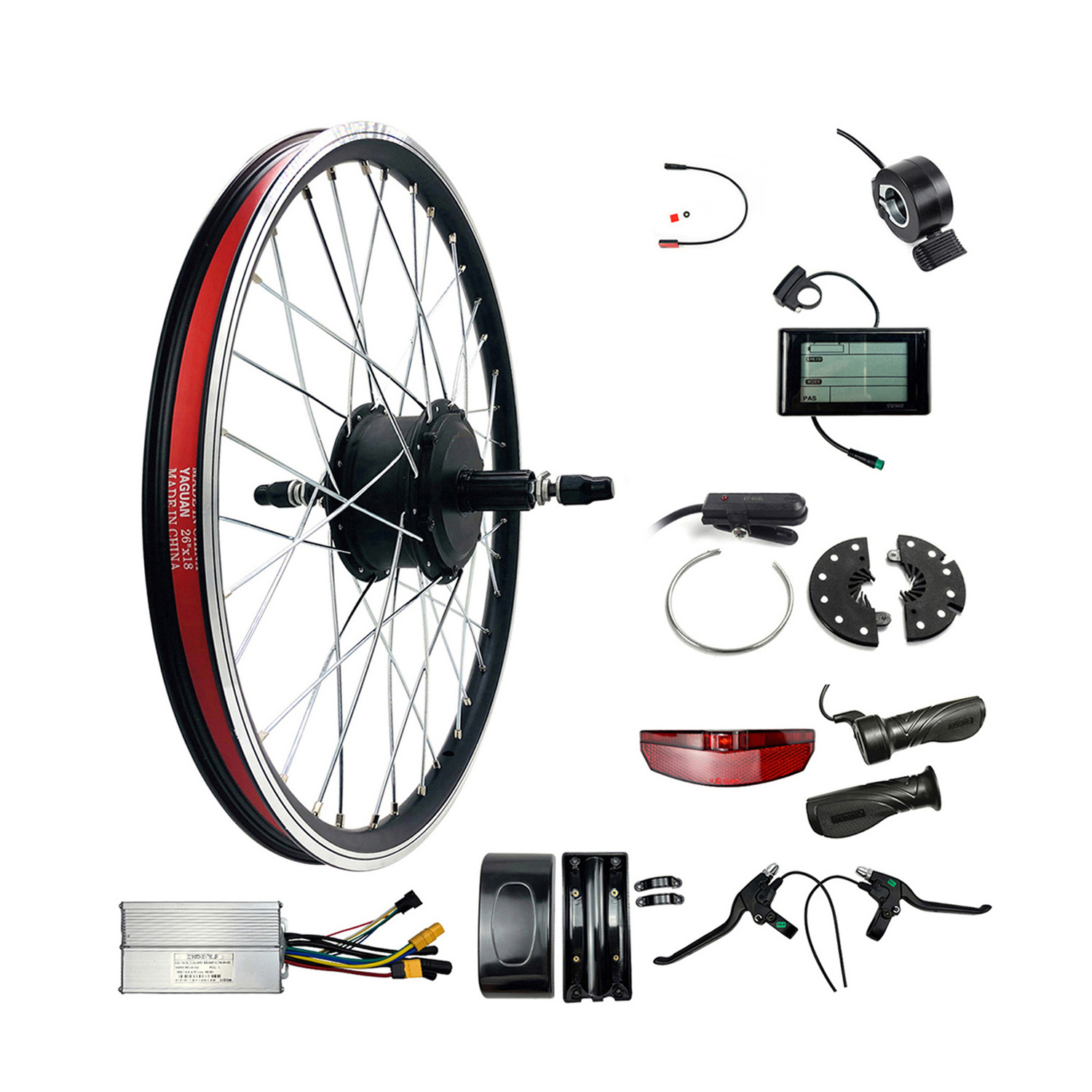 GreenPedel OEM 350w 500w electric tricycles electric bike conversion kit hub motor ebike conversion kit