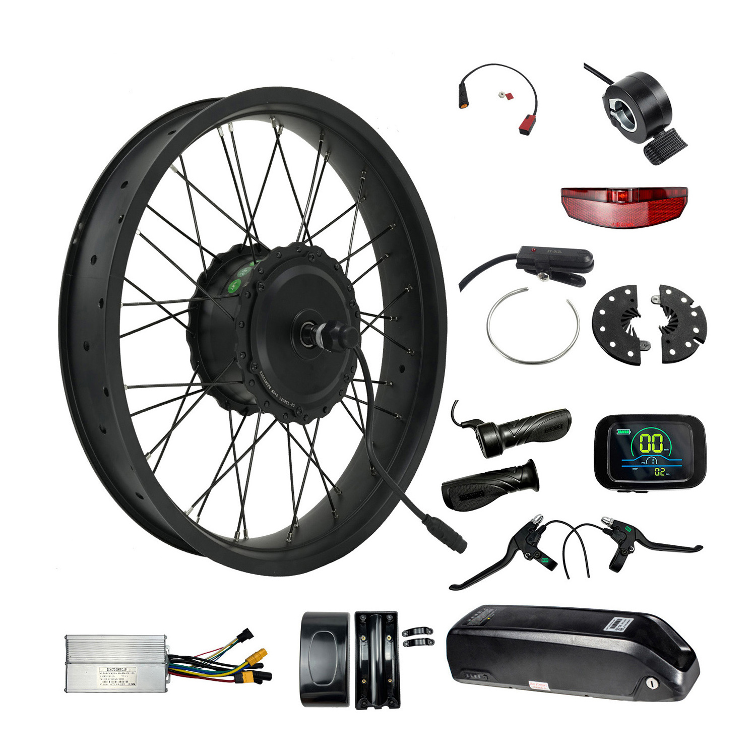 GreenPedel Wholesale 20 inch 20x4 fat tyre ebike 500w 750w hub motor electric bike conversion kit