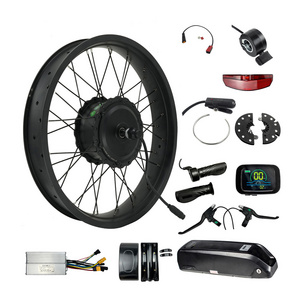 GreenPedel Wholesale 20 inch 20x4 fat tyre ebike 500w 750w hub motor electric bike conversion kit