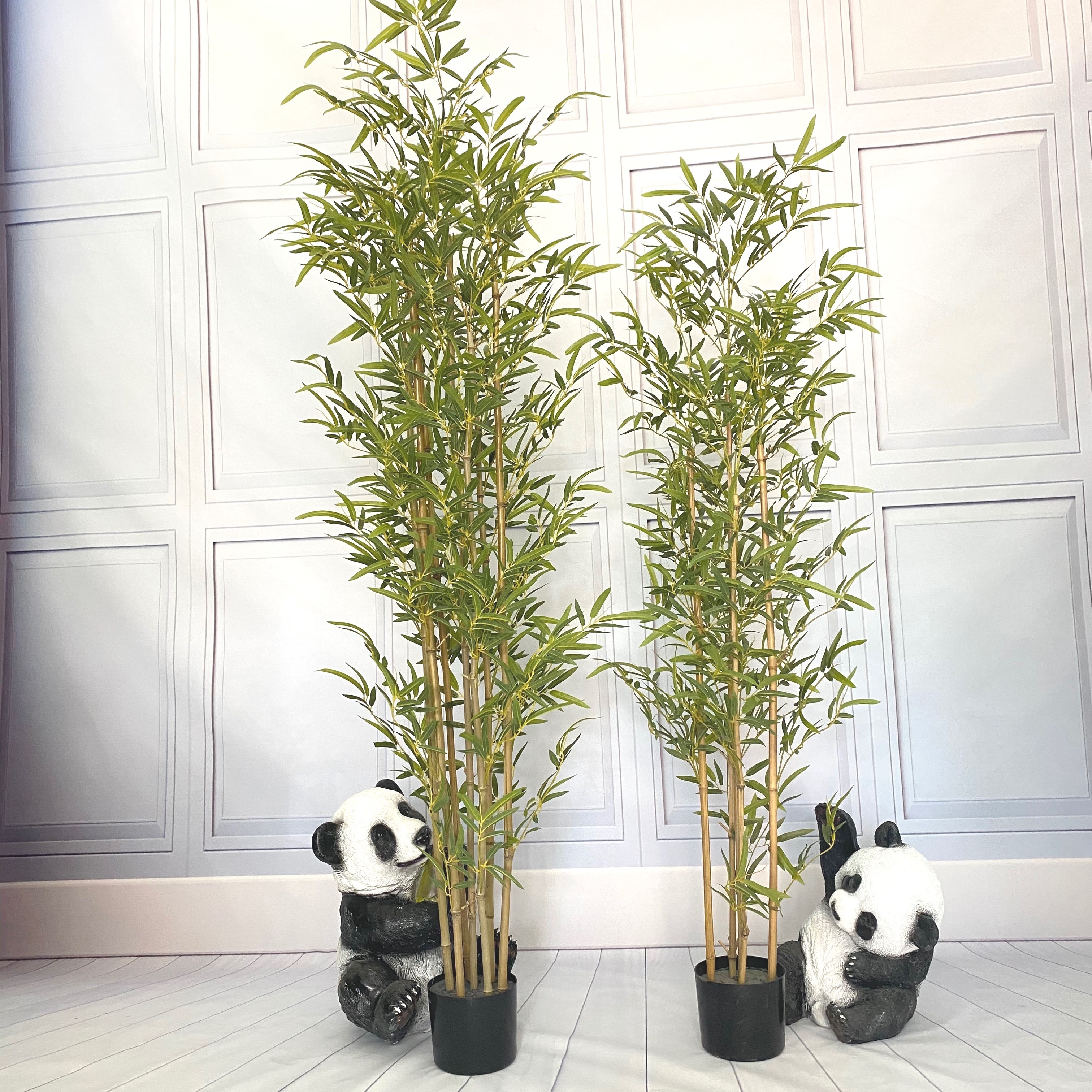 Wholesale indoor decoration simulation bamboo plant with pot customized plastic plants artificial bamboo tree