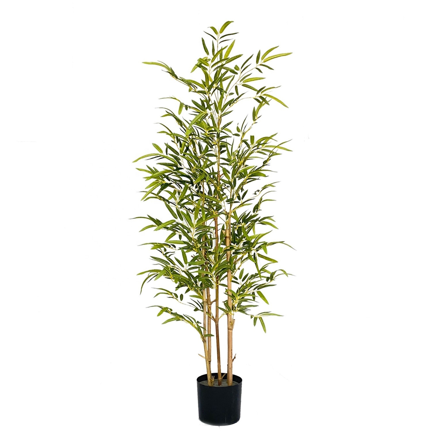 Wholesale indoor decoration simulation bamboo plant with pot customized plastic plants artificial bamboo tree