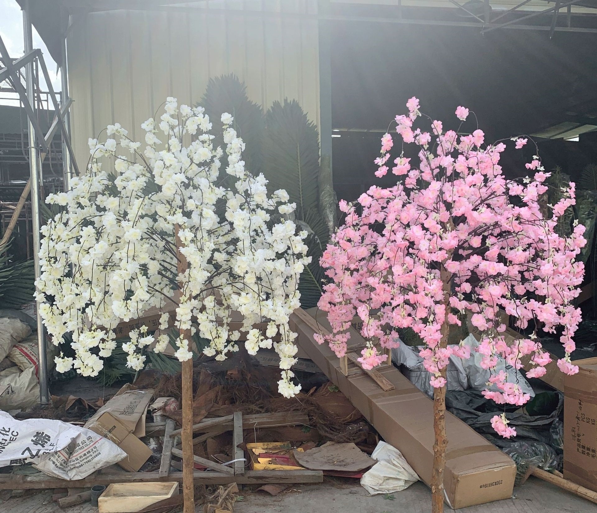 Factory wholesale simulation flower cherry tree home decoration  simulation cherry tree peach tree landscape