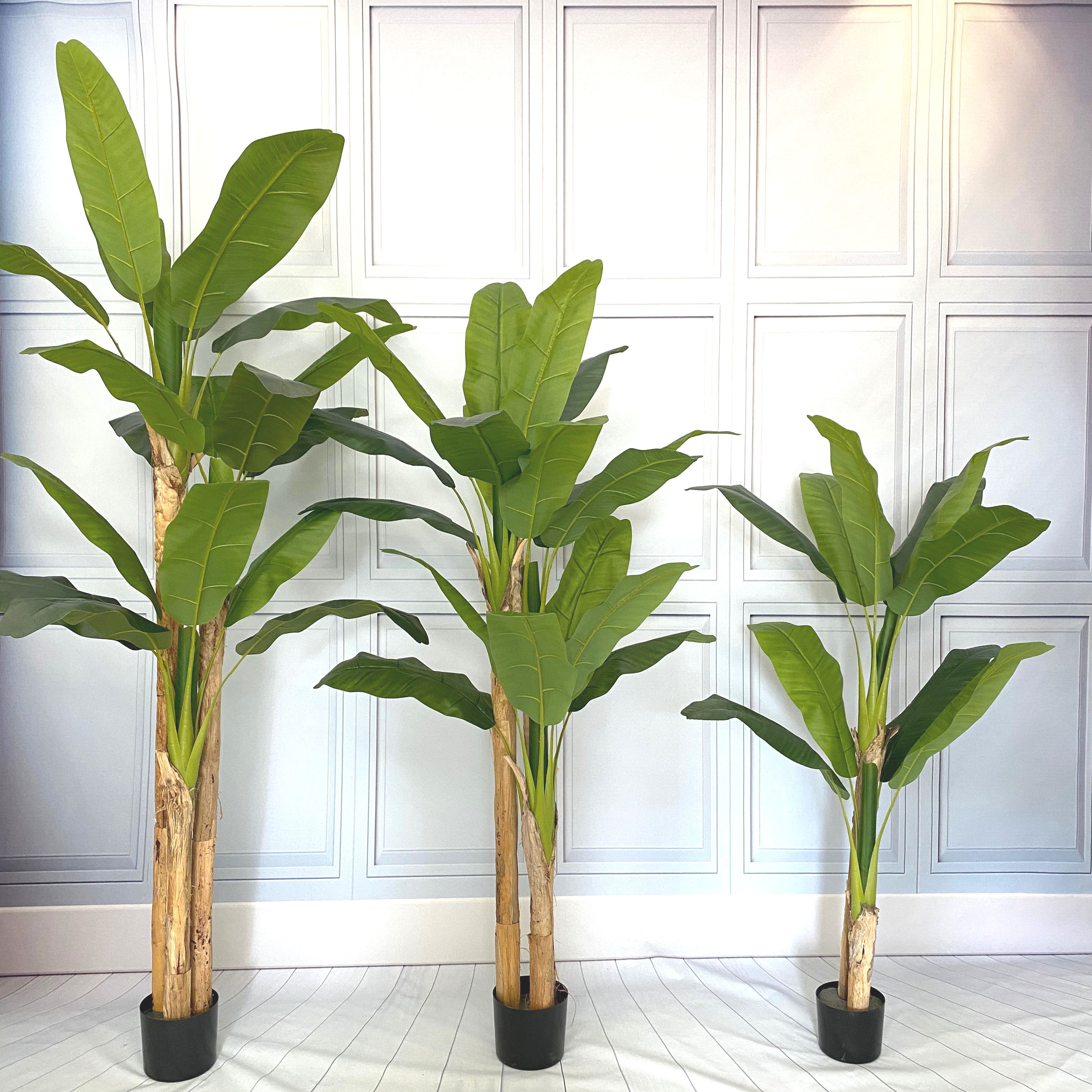 In Stock Wholesale Artificial Banana Plants Bonsai Trees Outdoor Indoor Decorative Artificial Plant Tree