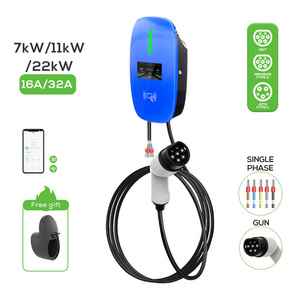 Ev Charger Level 2 48 Amp Ev Screen Operating Version Charging Pile Type 1 wallmounted ev charger