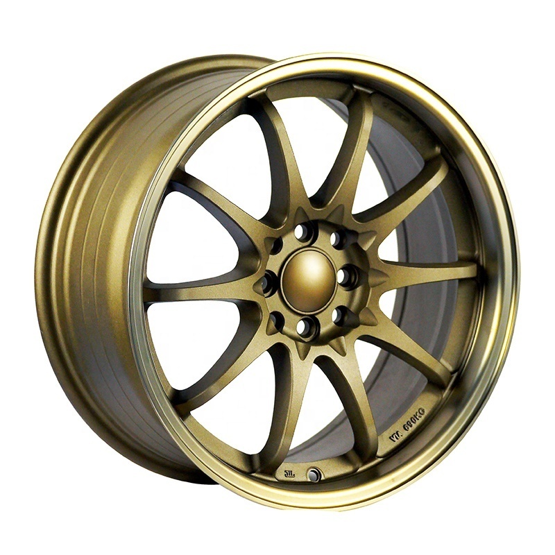 Stocked 17x7.5 8x100 8x114.3 matt bronze cast casting alloy wheels rims with JWL VIA passenger car wheels & tires