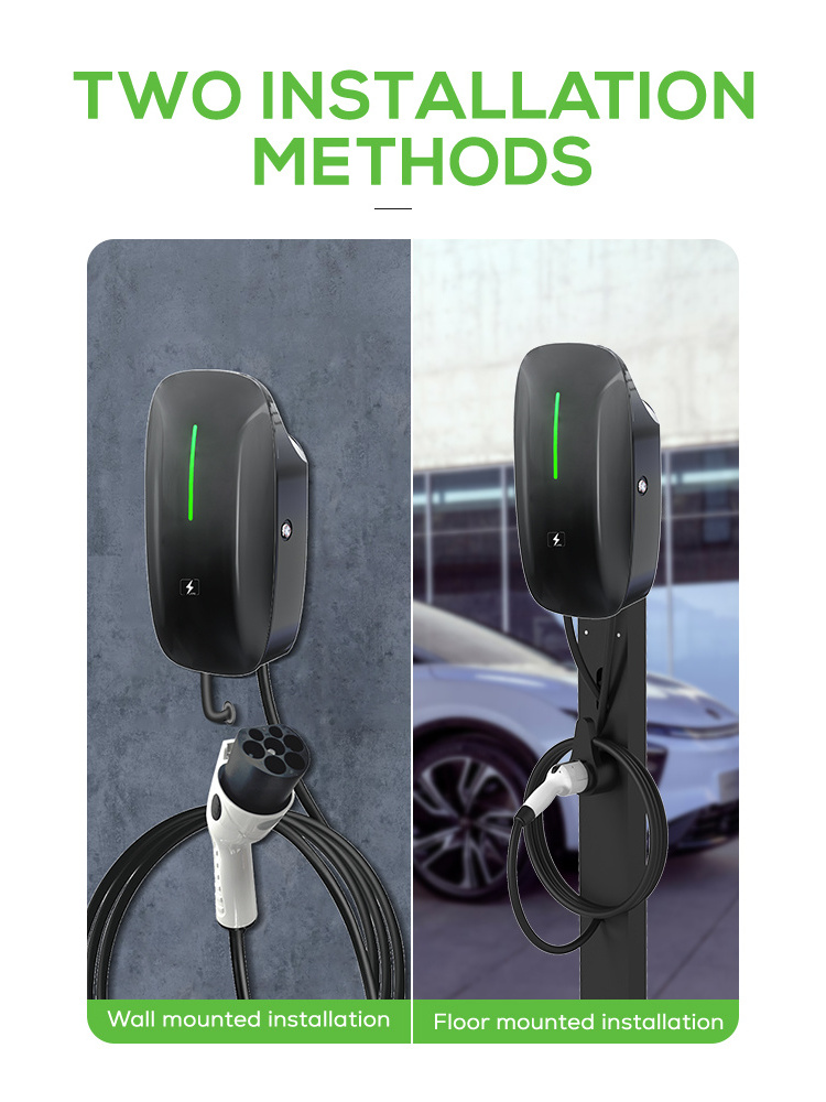 7Kw 11Kw Type 2 Ev Charger Socket 11Kw 3Phase Ac Ev Charger Wallbox 22K Ev Charging Station High Quality