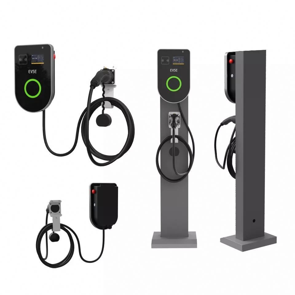 EV Charger OCPP Type 2 Charge Cable 11kw Wallbox 7kw 11kw 22kw 3 phase RFID Electric Car Charging Station with APP