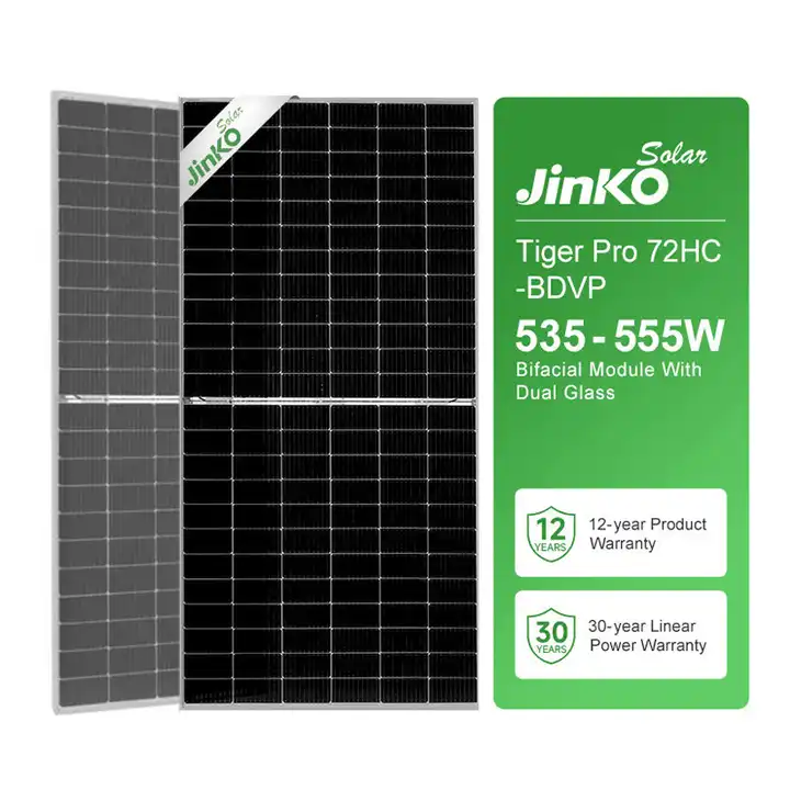 Jinko Tiger Pro Perc Solar Panels 500W 550W 500 550 Watts Bifacial Monocrystalline Solar Panel USA EU Warehouse Price