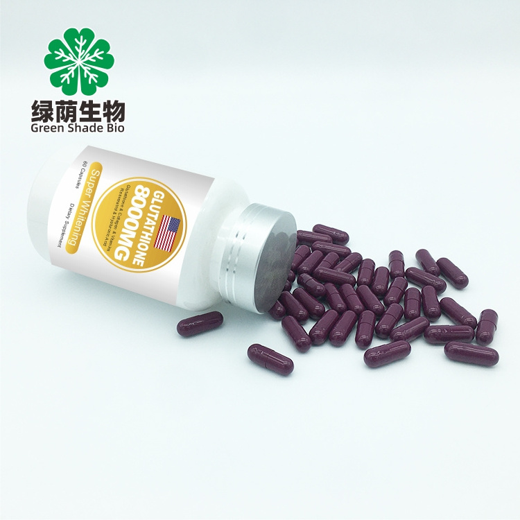 Private Logo L-glutathione Extract Gelules Gluta Whitening Tablet Skin Whitening Glutathione Capsule For Black Skin