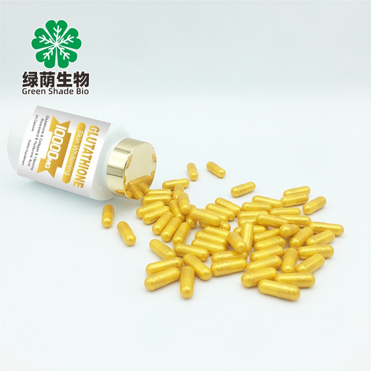 USA Hot Selling OEM/ODM 10000MG Glutamax Glutathione Skin Whitening Pills Glutathione Gold Capsules Whitening Skin