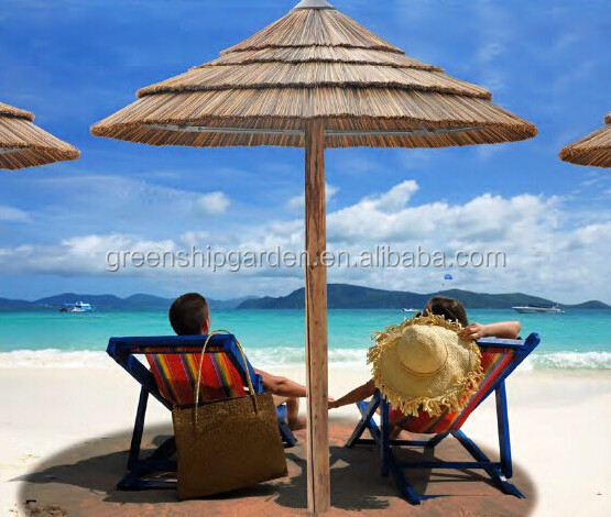 Artificial palm leaf thatch roofing umbrella outdoor thatch beach umbrellas