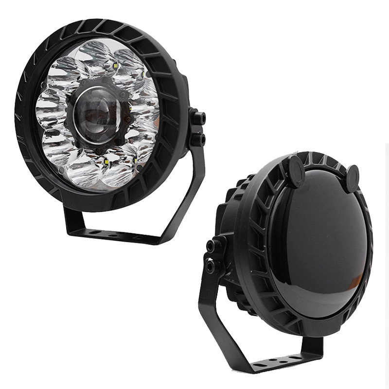 Round Shape 12v 24v Bumper Truck Offroad Spotlight 7inch Driving Lights for SUV 4x4 Trucks White LED Work Light