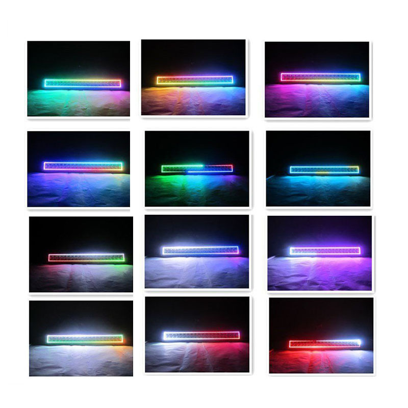 Greenshuo Chasing Halo Multi Color 126w 20 Inch RGB Led Light Bar For Pickup Atv Utv Truck Off-road 4x4