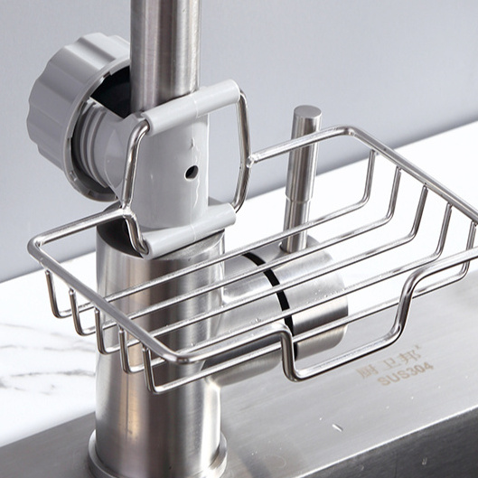 GREENSIDE New Arrival Strong Bearing Rotating Space-saving Sponge Faucet Storage Rack