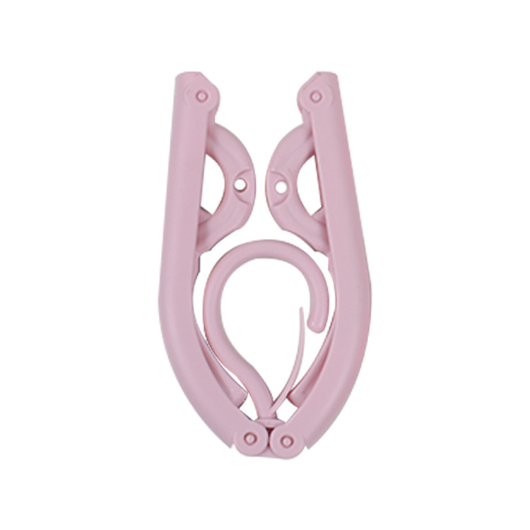 GREENSIDE Factory Price Load-bearing PP Plastic Pink Collapsible Magic Hanger