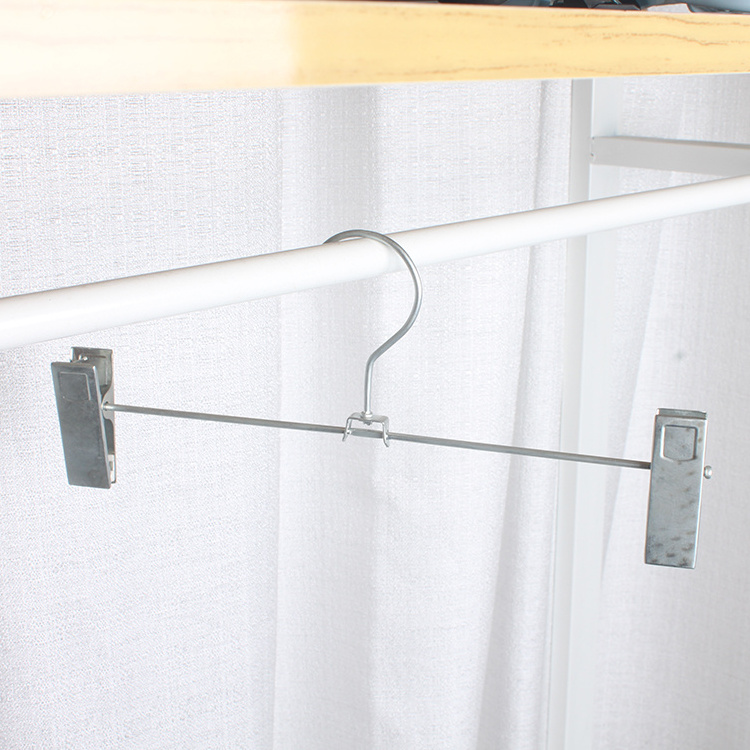 GREENSIDE Must-have Household Non-Slip Durable Pants Hanger Metal With 2 Clips