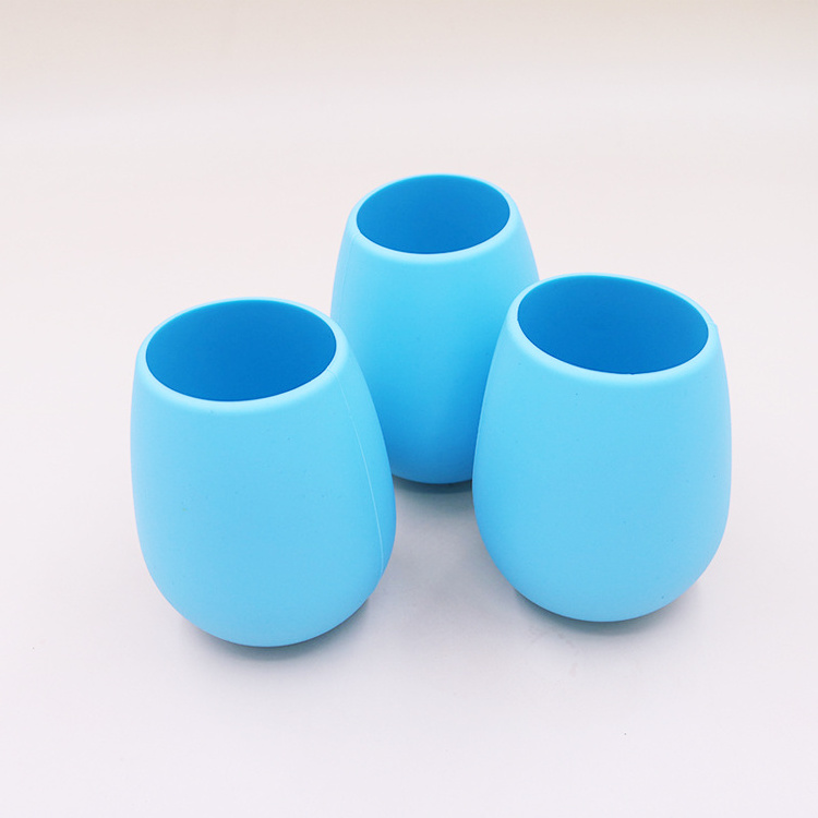 Camping Silicone Wine Glasses Unbreakable Silicone Cups Outdoor Rubber Silicone Wine Cup Glasses Cups & Saucers 100 Pieces 450ml