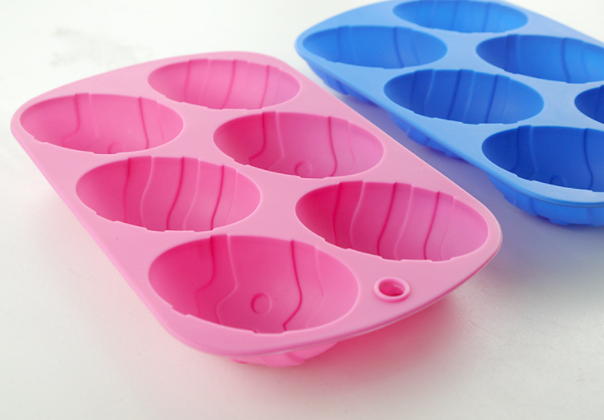 Easter Eggs Food Grade Cake Baking Mold Chocolate Molds Cake Mould Egg Shape Silicone 6 Cavities Cake Tools Home Kitchen Baking