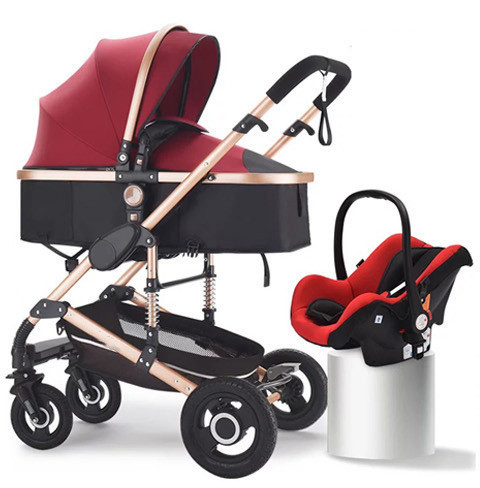 High landscape newborn carry cot and carseat luxury stroller set travel system pram baby stroller