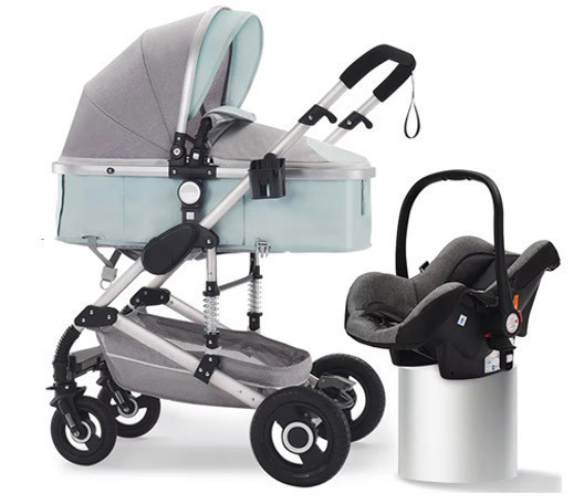 High landscape newborn carry cot and carseat luxury stroller set travel system pram baby stroller